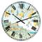 Designart 'Mediterranean Village Field I Farmhouse Wall Clock